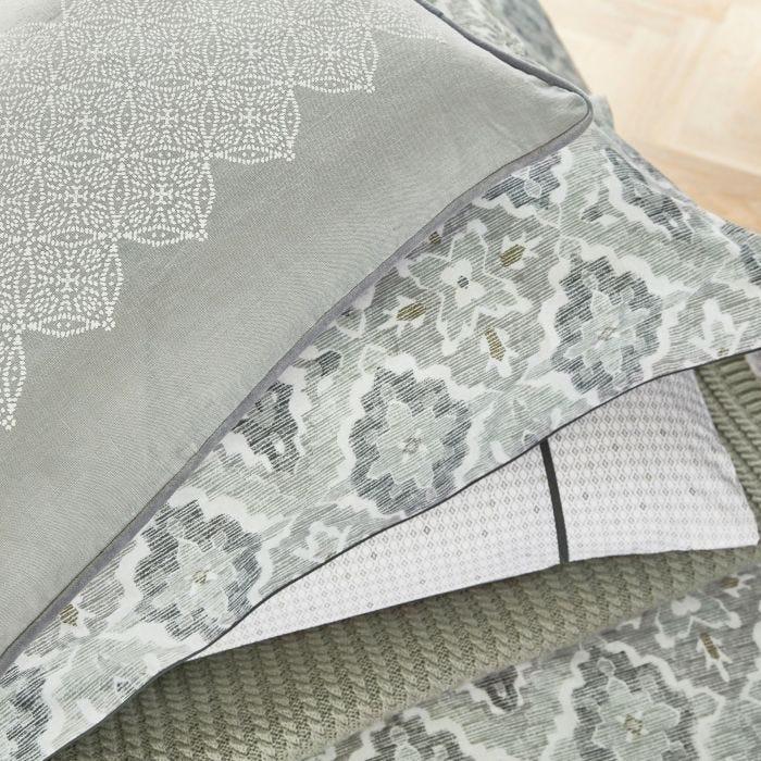 Bedeck of Belfast Navah Duvet Cover - Sage - Beales department store