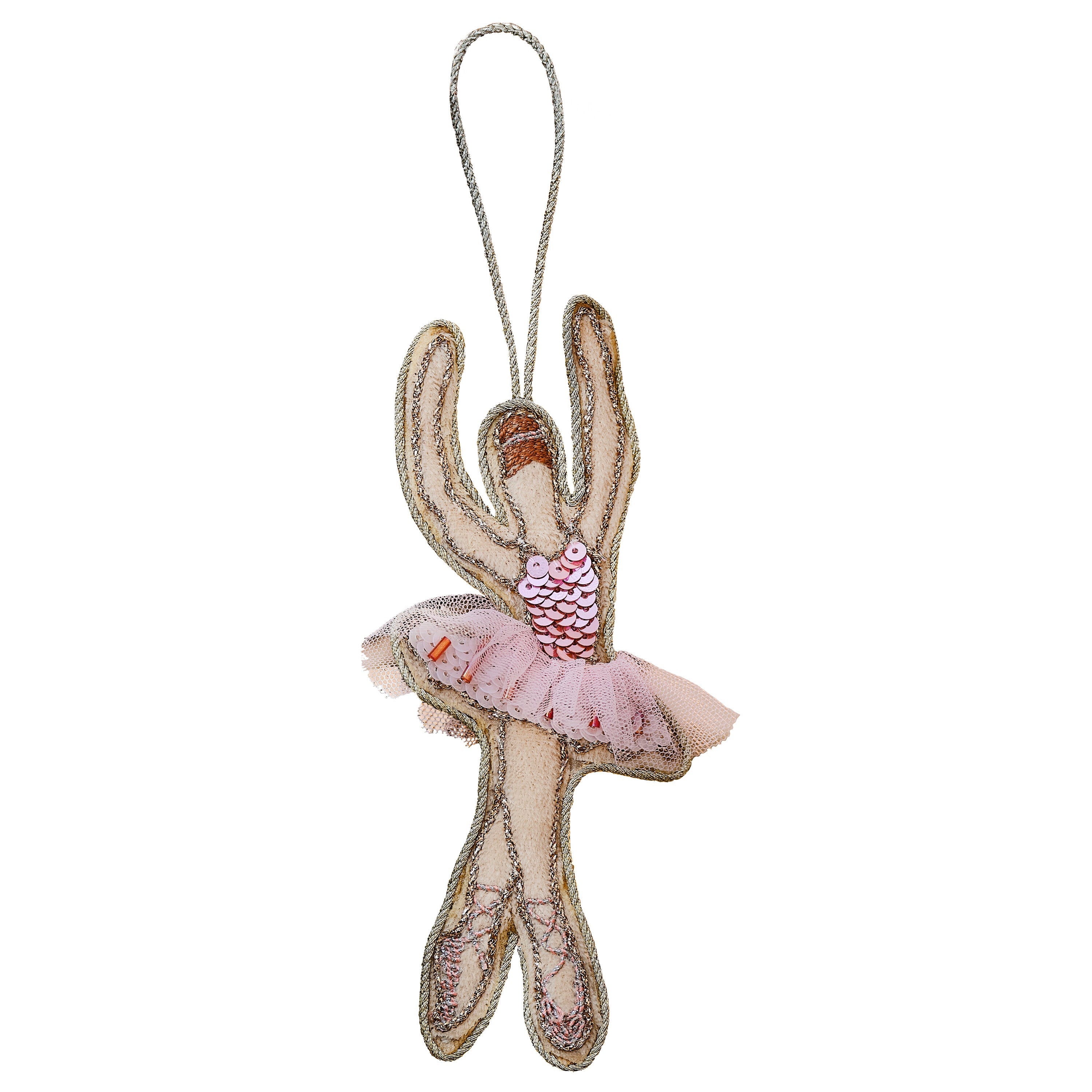 Embellished Ballerina Christmas Tree Decoration- 5 Inner Pack