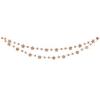 Blush Pink Felt Star and Bead Christmas Garland- 5 Inner Pack