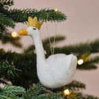 Felt Swan Christmas Tree Decoration- 12 Inner Pack