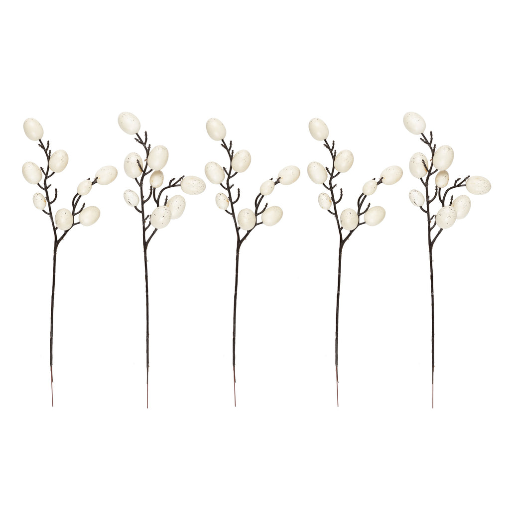 Neutral Easter Egg Stems Decoration- 5 Inner Pack