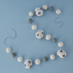 Felt Easter Egg Beaded Garland- 5 Inner Pack