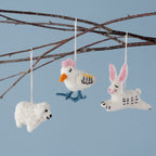 Felt Animal Easter Tree Decorations- 5 Inner Pack