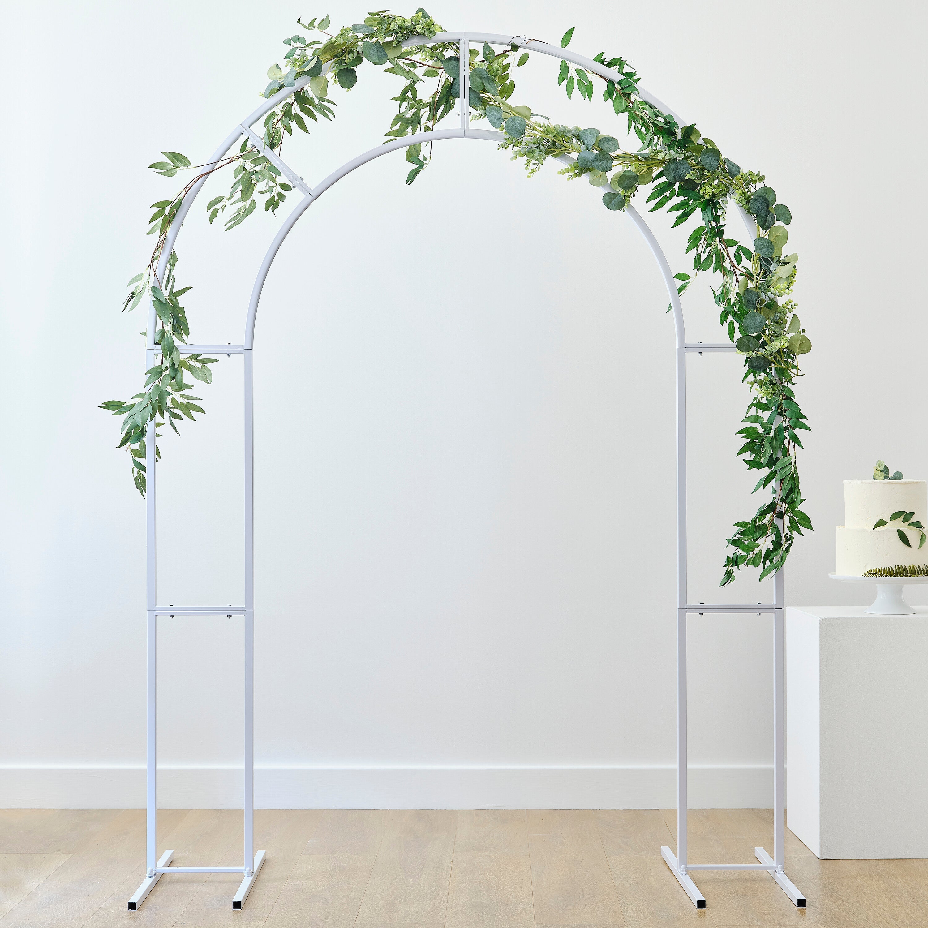 White Metal Frame Arch
