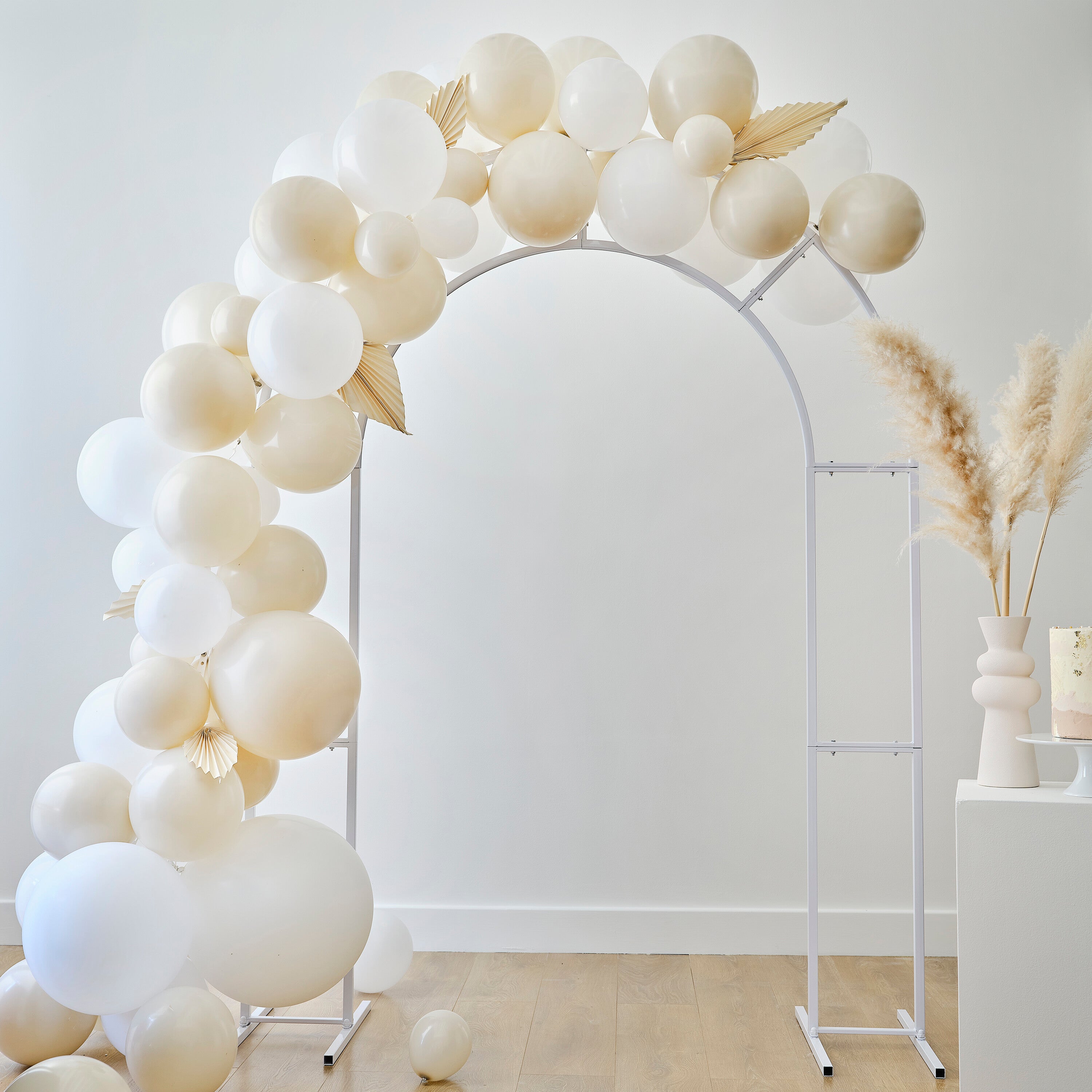 White Metal Frame Arch