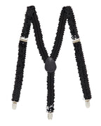 Black Sequin Braces