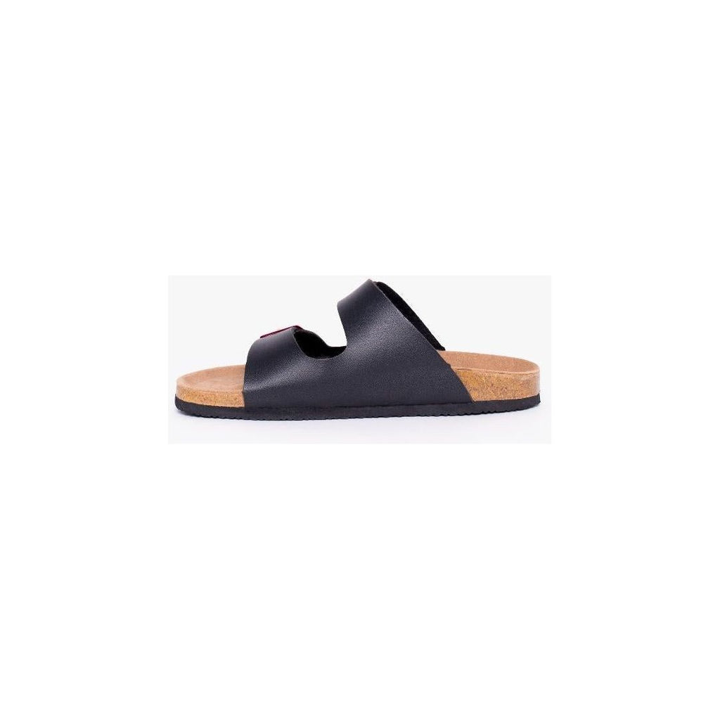 Brakeburn - 2 Strap Buckle Sandals - Black - Beales department store