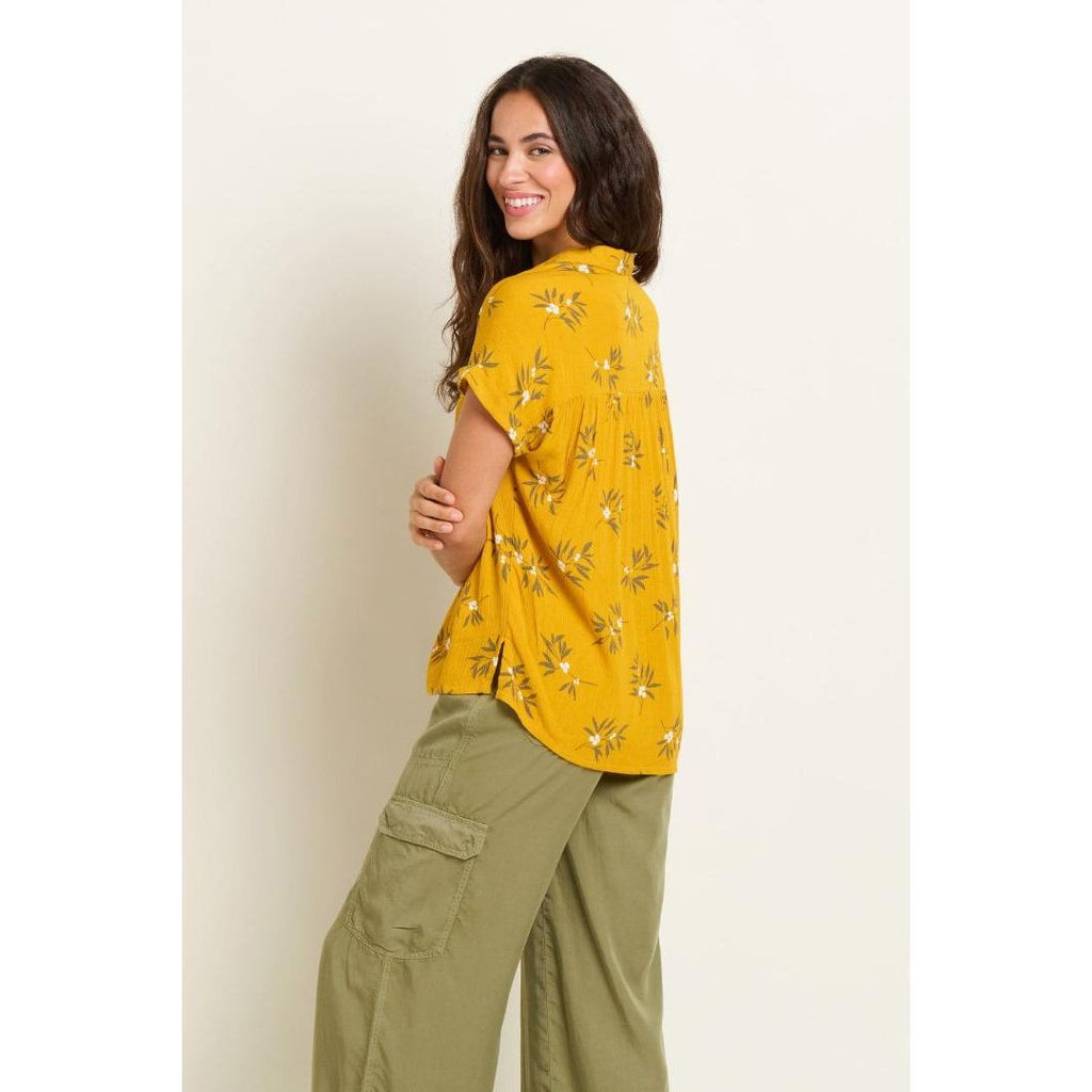 Brakeburn Berry Shirt - Yellow - Beales department store