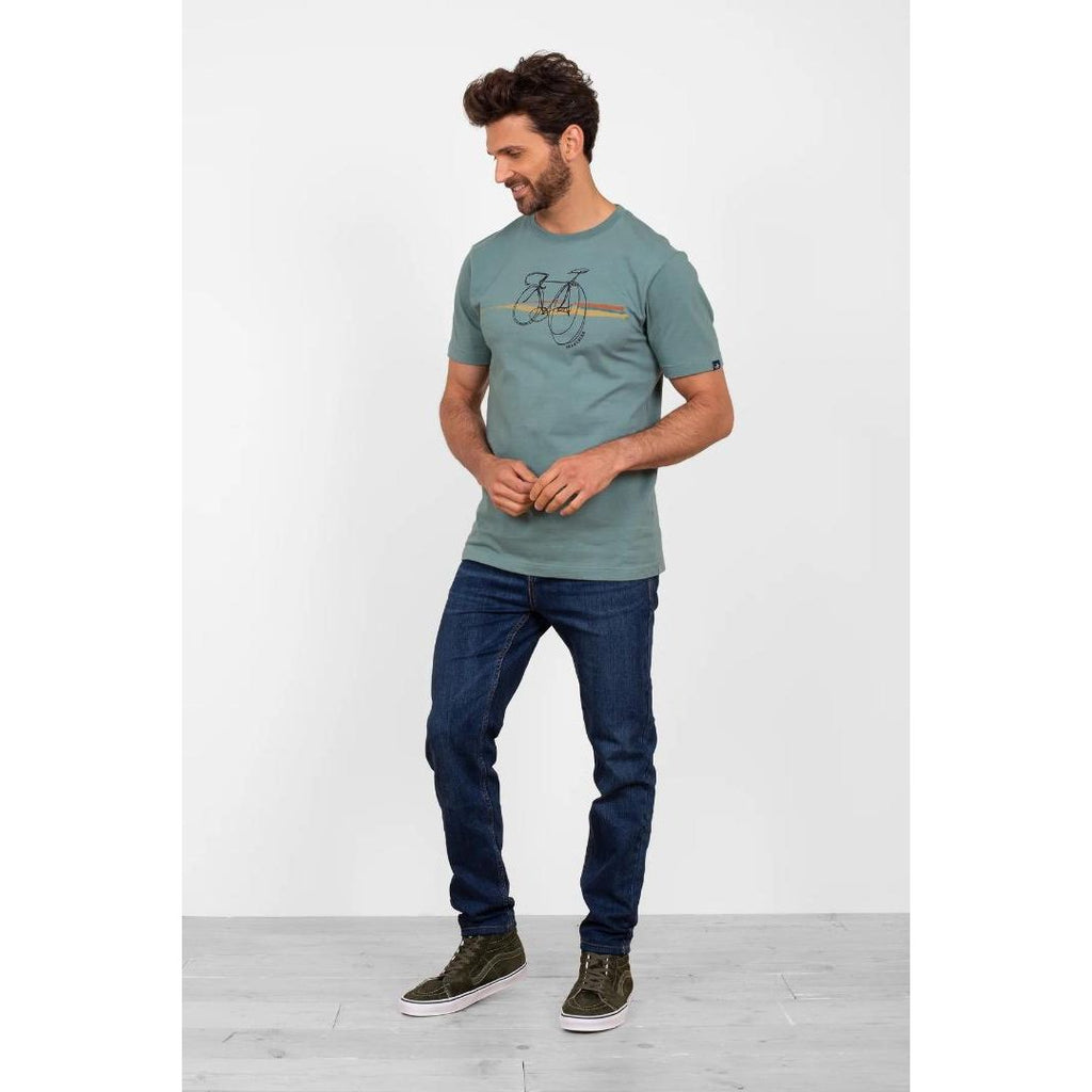 Brakeburn Bike Tee - Blue - Beales department store