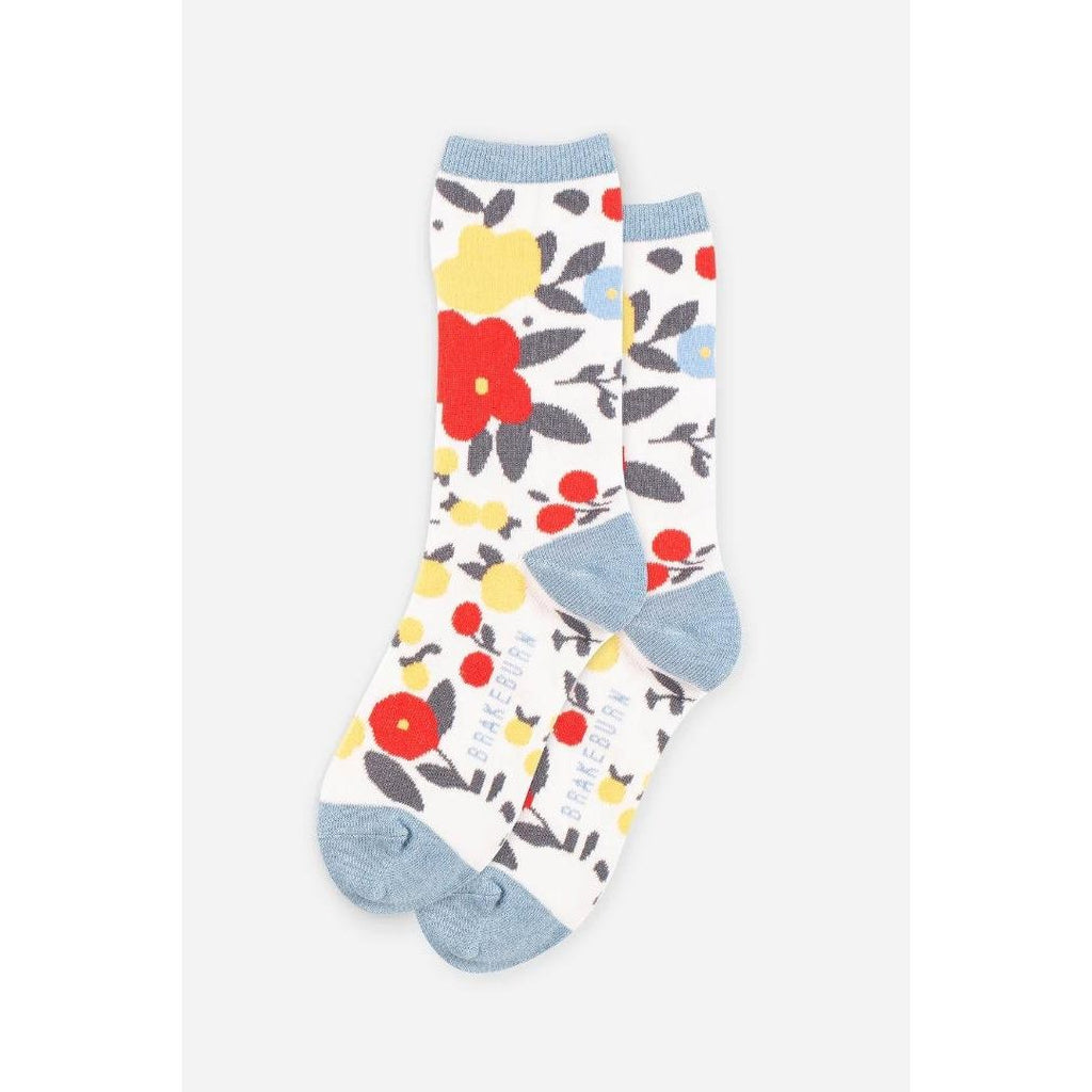 Brakeburn Bloom Floral Print Socks - Beales department store