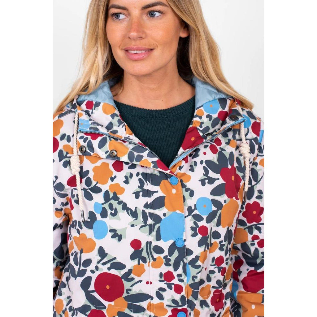 Brakeburn Bloom Waterproof Jacket - Multi - Beales department store