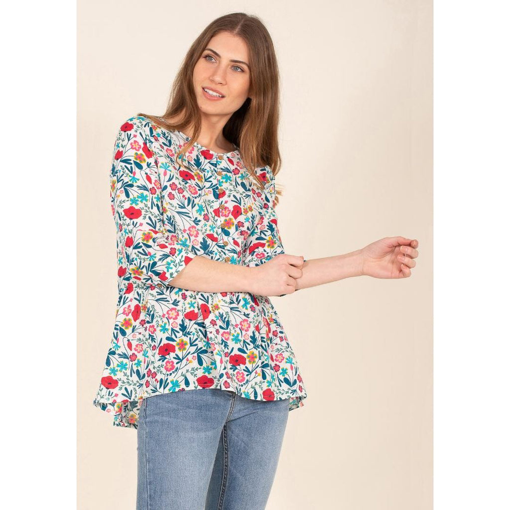 Brakeburn Botanical Blouse - Multi - Beales department store