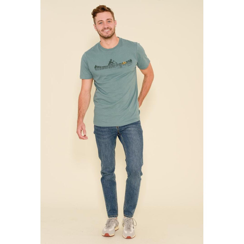 Brakeburn Canoeist Tee - Green - Beales department store