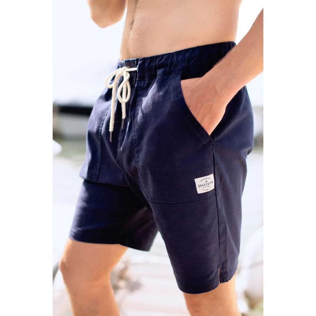 Brakeburn Carpenter Shorts - Navy - Beales department store