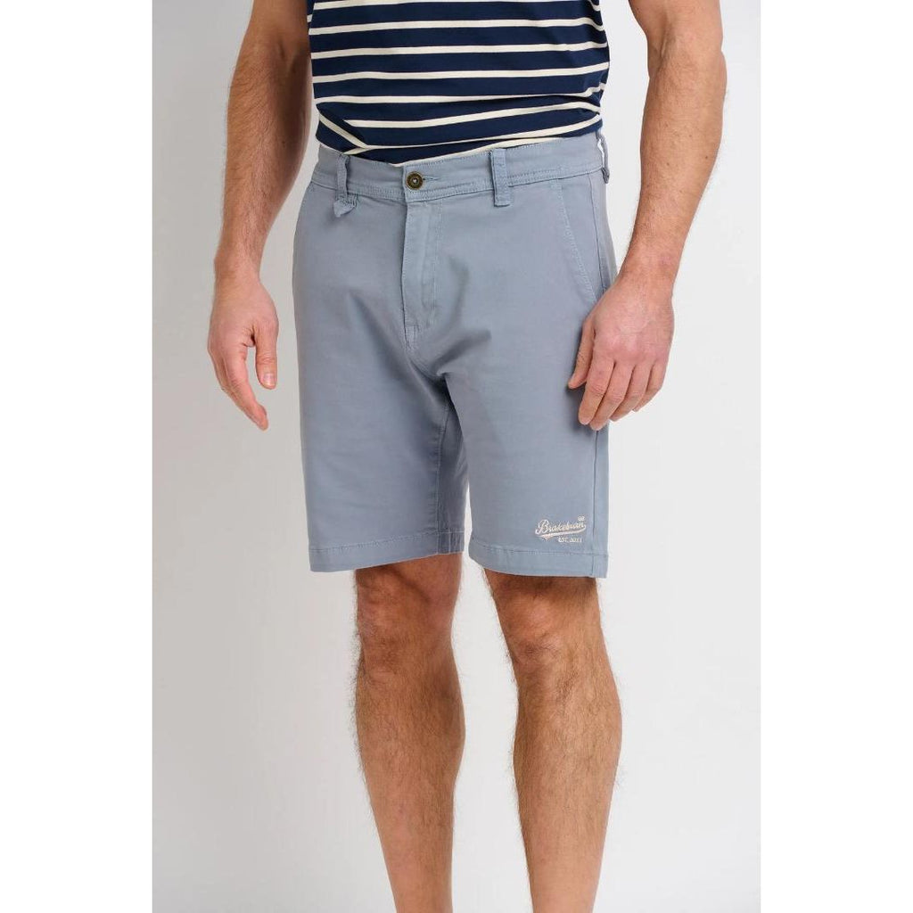 Brakeburn Chino Shorts - Grey - Beales department store