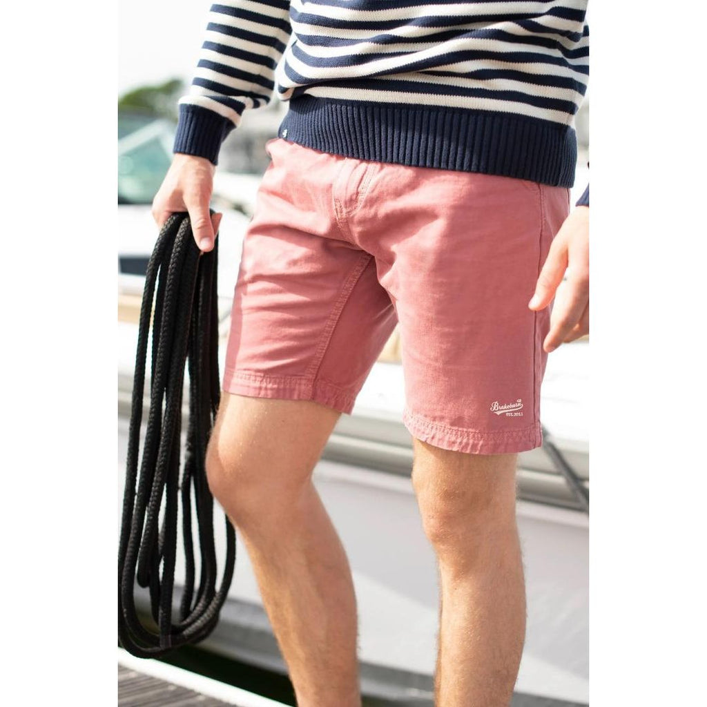 Brakeburn Chino Shorts - Red - Beales department store