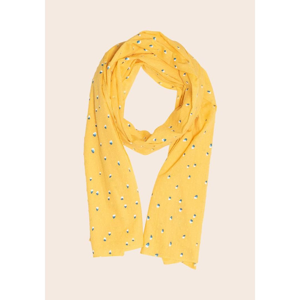 Brakeburn Confetti Scarf - Yellow - Beales department store