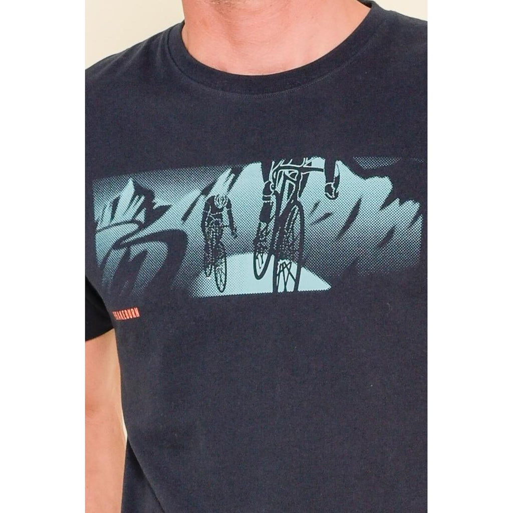 Brakeburn Cyclist Tee - Black - Beales department store