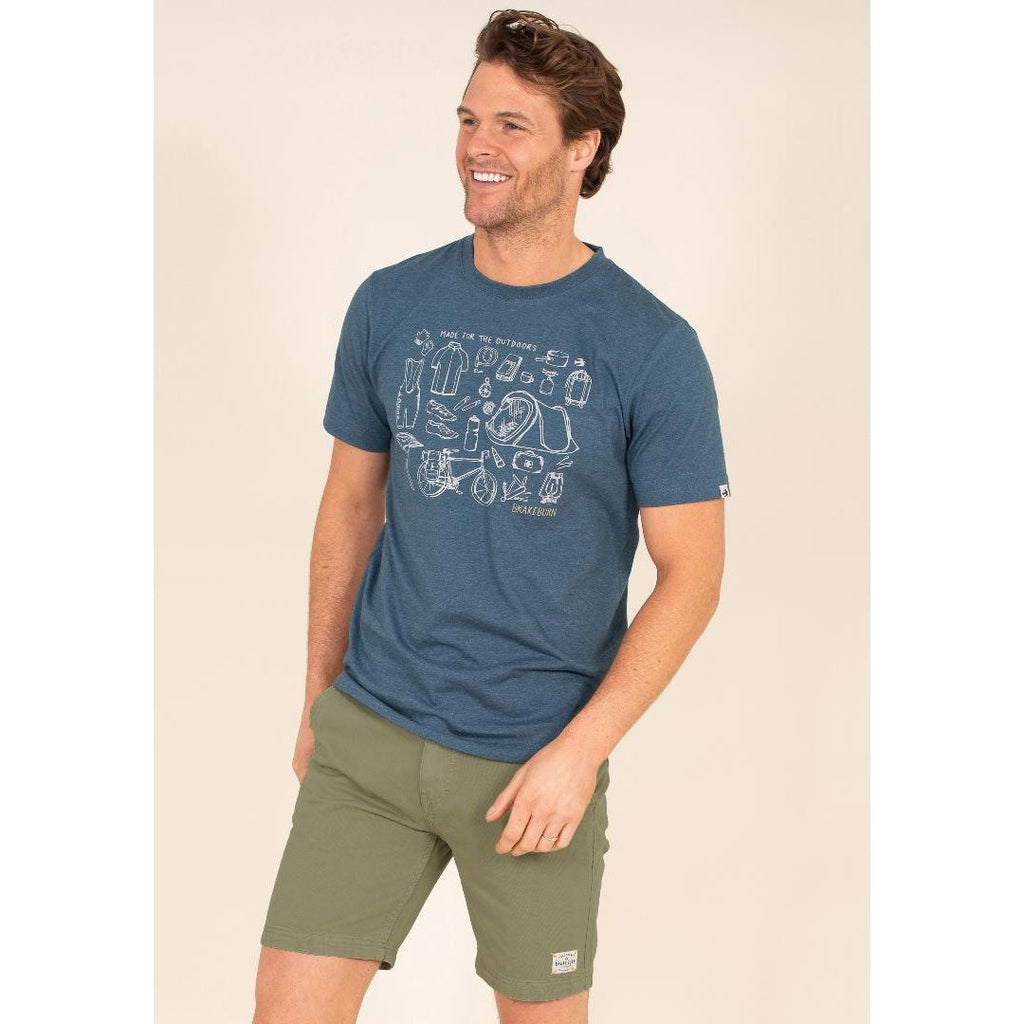 Brakeburn Desert Chino Shorts - Green - Beales department store