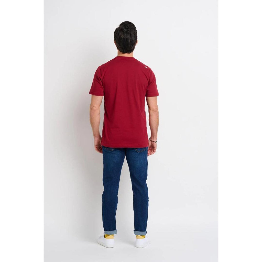 Brakeburn Eat Sleep Bike Tee - Maroon - Beales department store