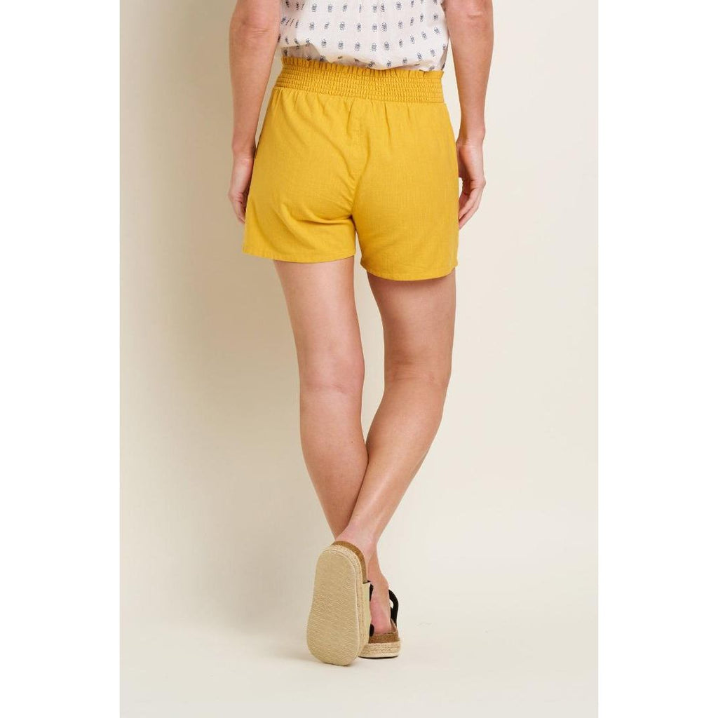 Brakeburn Elasticated Waist Short - Mustard - Beales department store