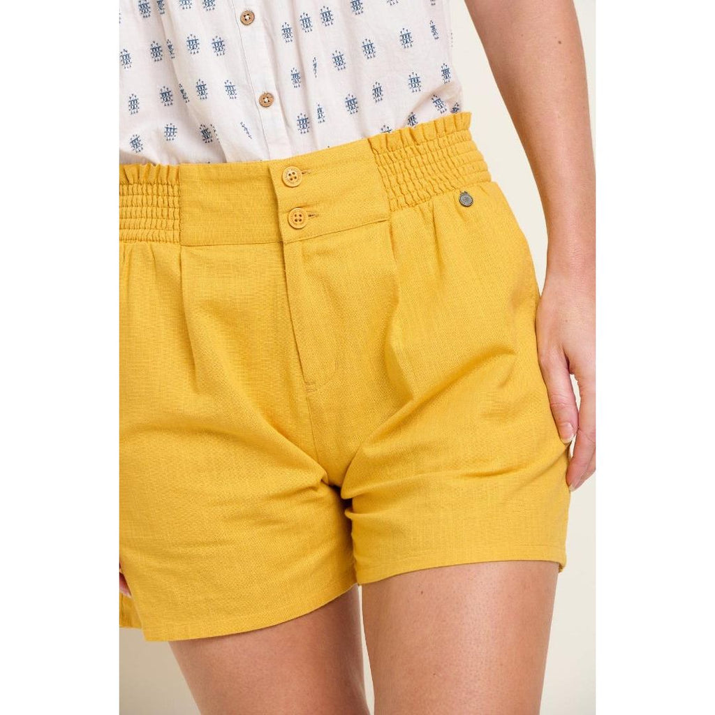 Brakeburn Elasticated Waist Short - Mustard - Beales department store