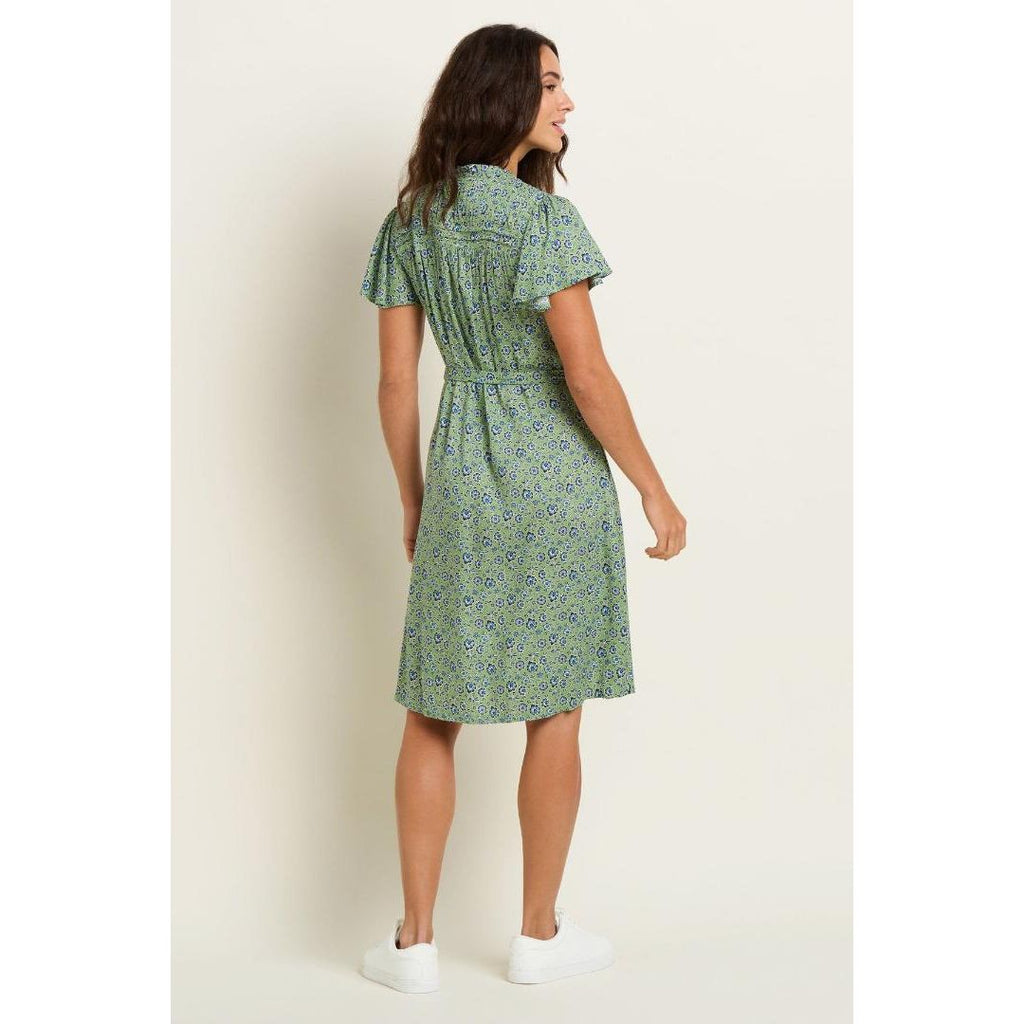 Brakeburn Elsie Dress - Green - Beales department store