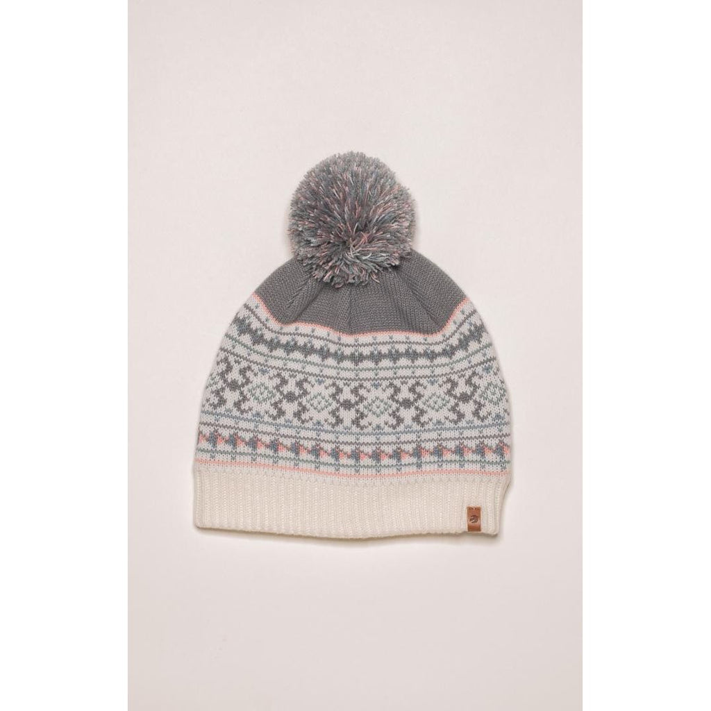 Brakeburn Fairisle Knit Hat Ecru - Beales department store