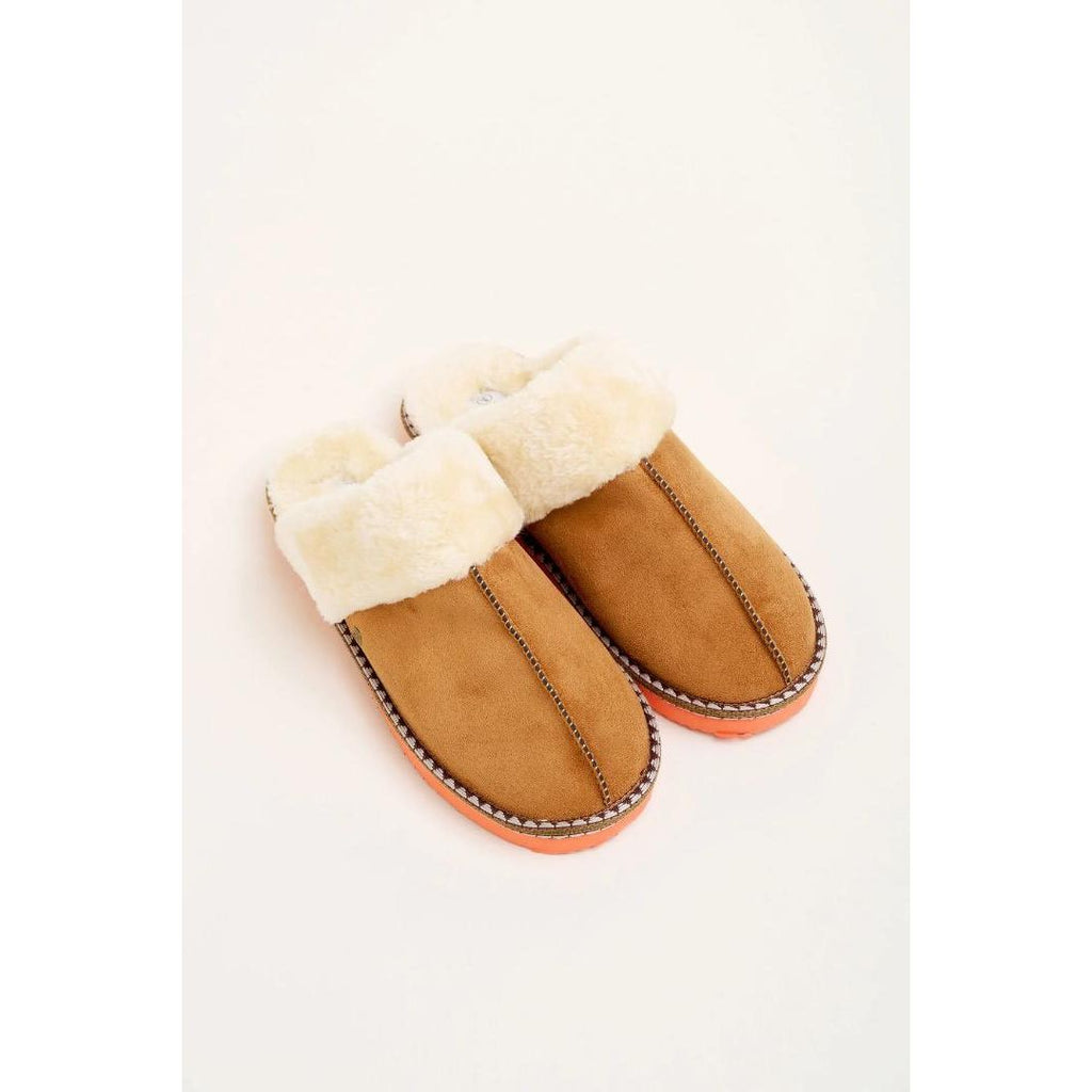 Brakeburn Fancy Trim Slippers - Beales department store