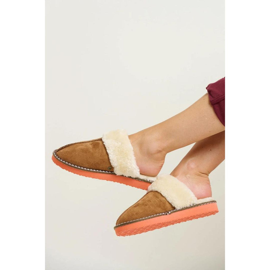 Brakeburn Fancy Trim Slippers - Beales department store