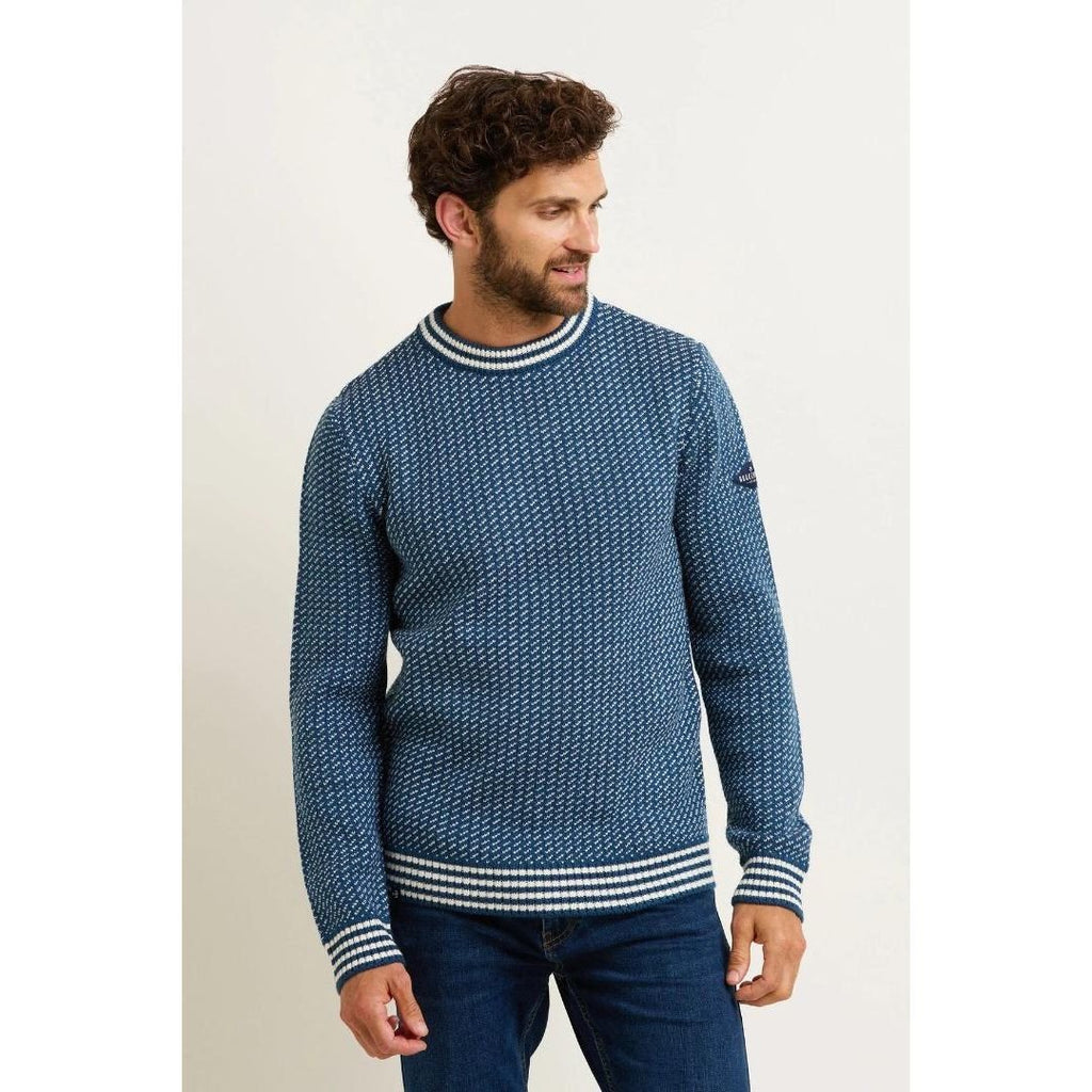 Brakeburn Fisherman's Jumper - Navy - Beales department store