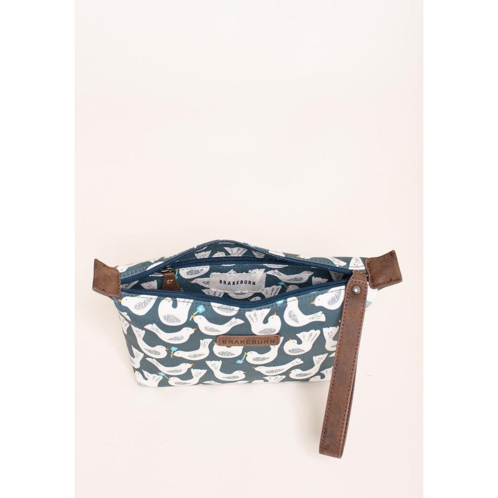 Brakeburn Geo Birds Small Washbag - Blue - Beales department store