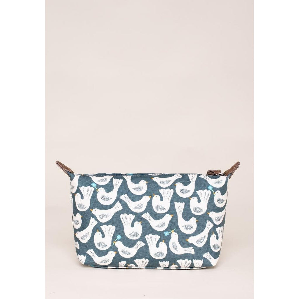 Brakeburn Geo Birds Small Washbag - Blue - Beales department store