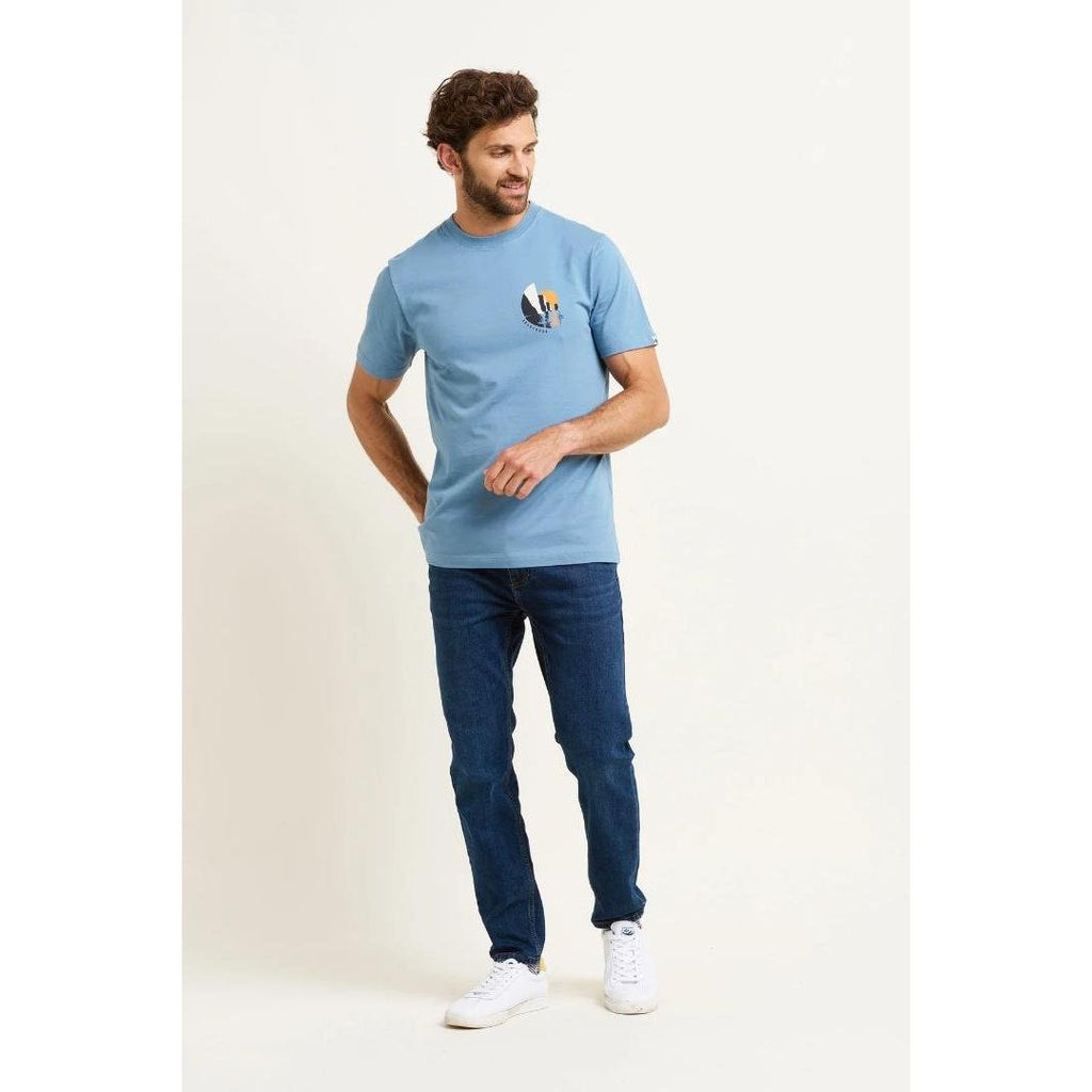 Brakeburn Harry Rocks Tee - Blue - Beales department store