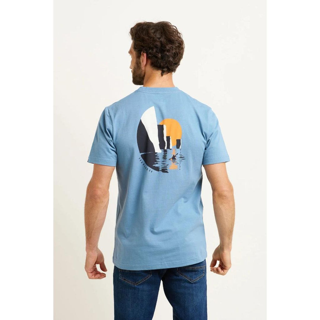 Brakeburn Harry Rocks Tee - Blue - Beales department store