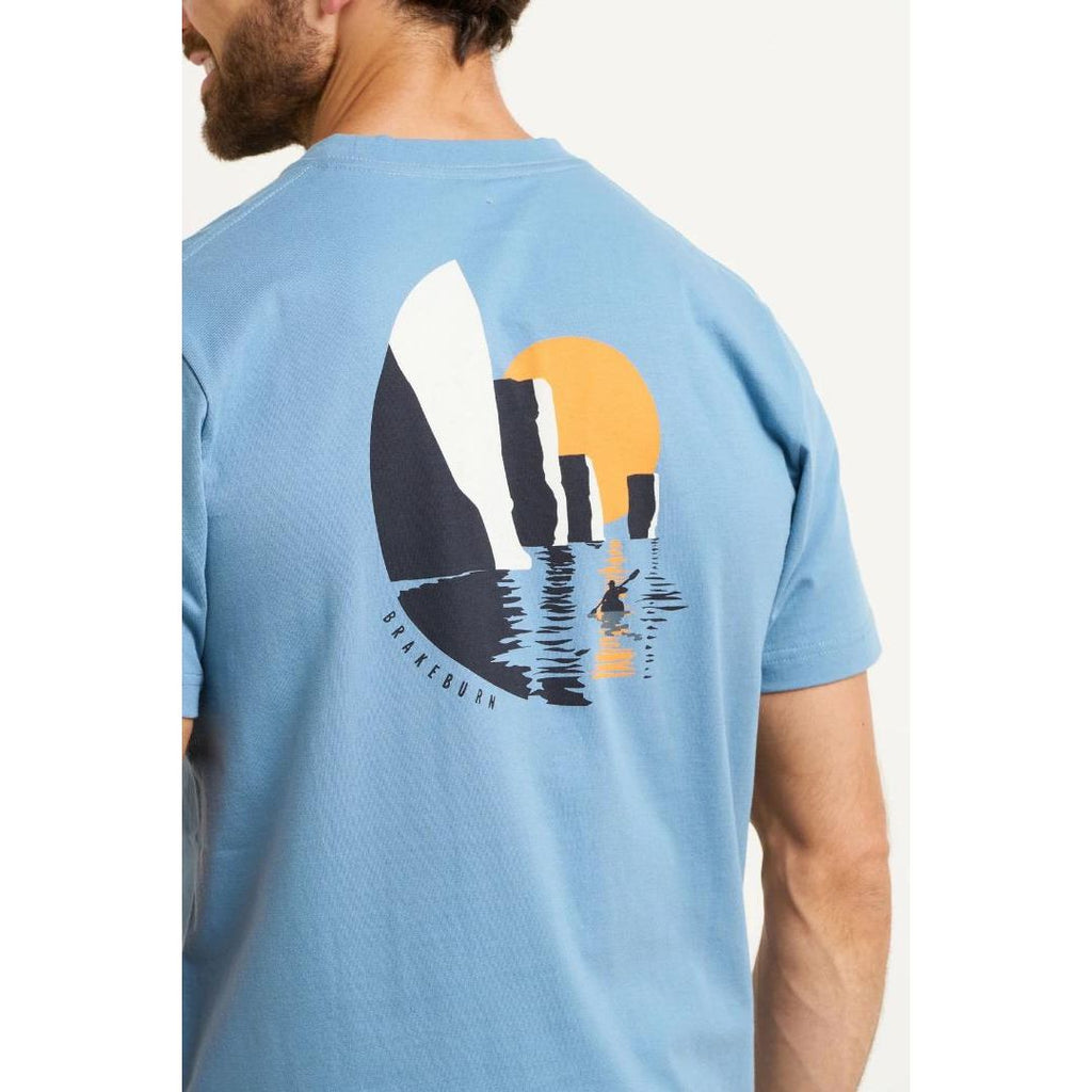 Brakeburn Harry Rocks Tee - Blue - Beales department store