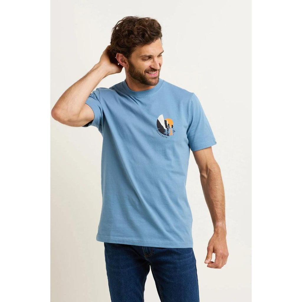 Brakeburn Harry Rocks Tee - Blue - Beales department store