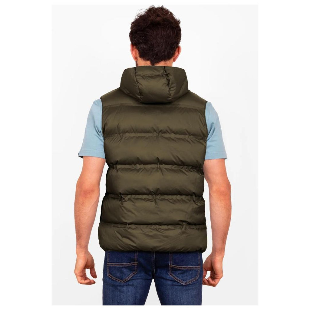 Brakeburn Hooded Gilet - Green - Beales department store