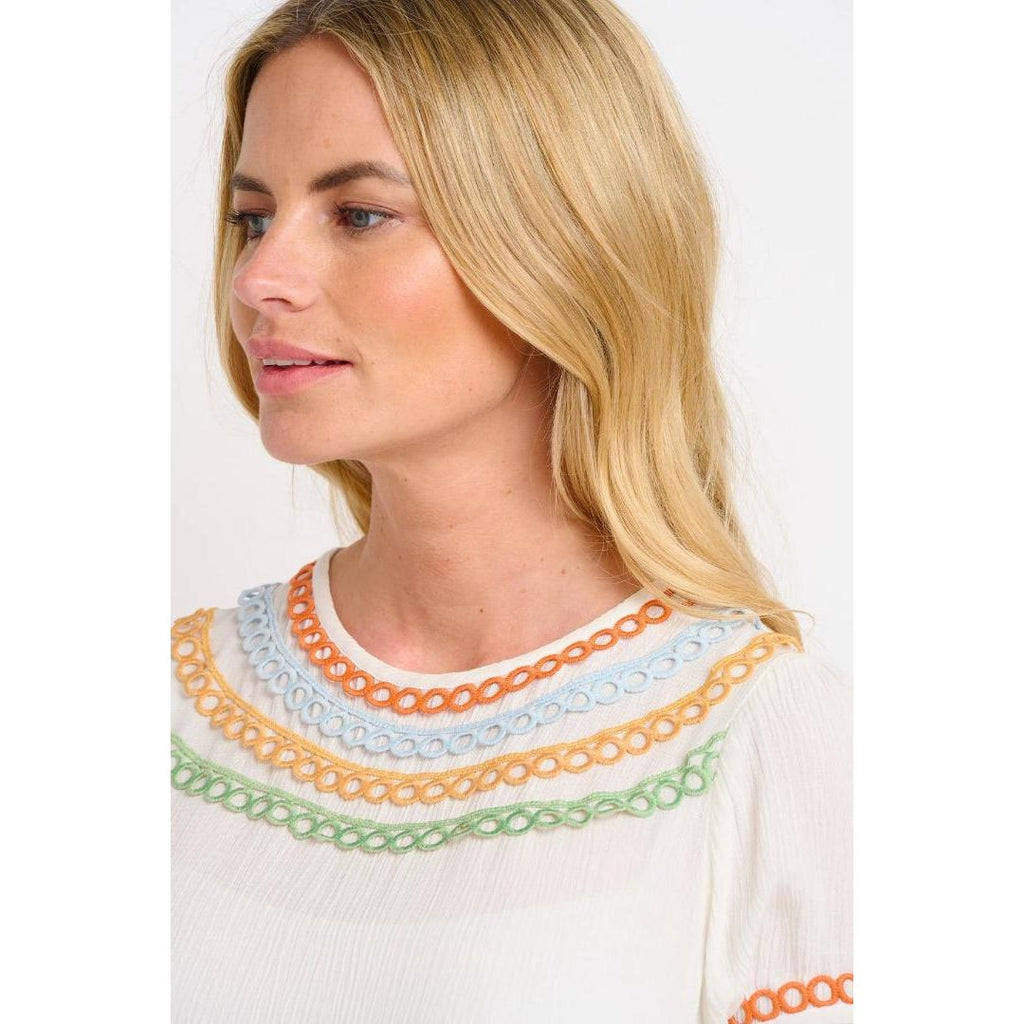 Brakeburn Iris Blouse - White - Beales department store