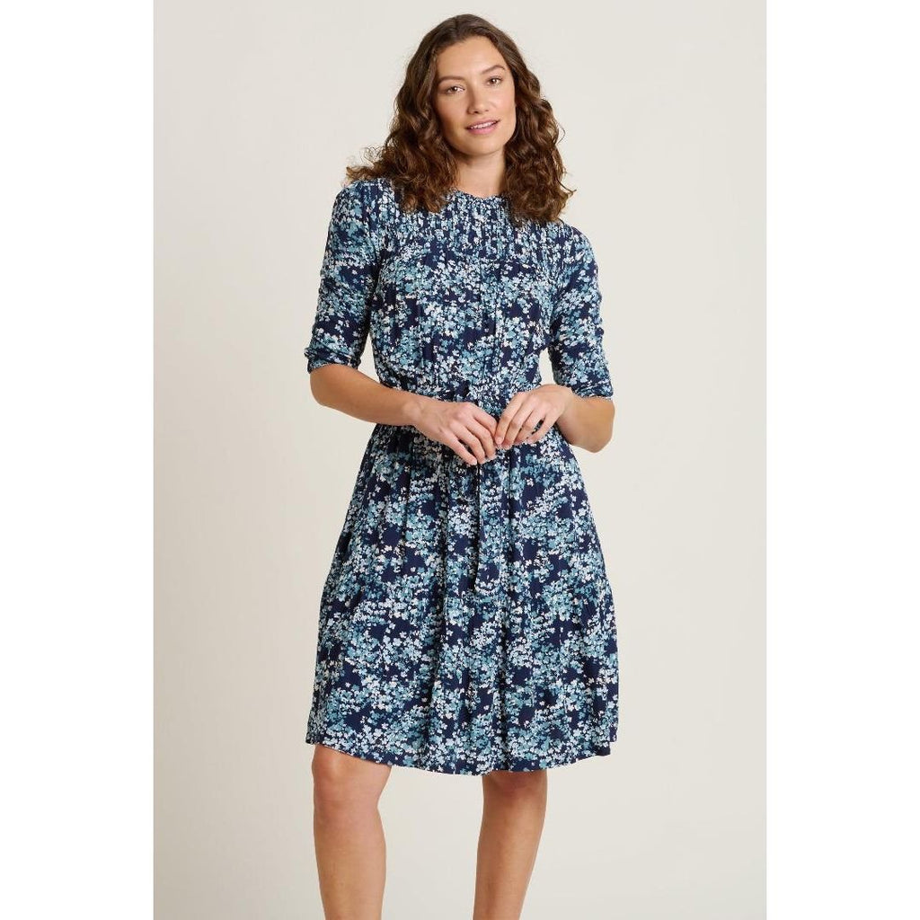 Brakeburn Jasmine Dress - Blue - Beales department store