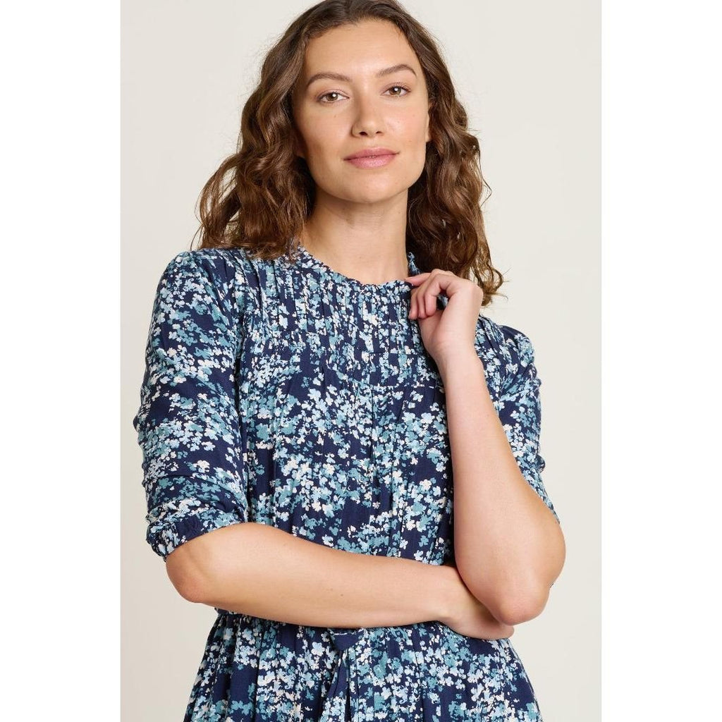 Brakeburn Jasmine Dress - Blue - Beales department store