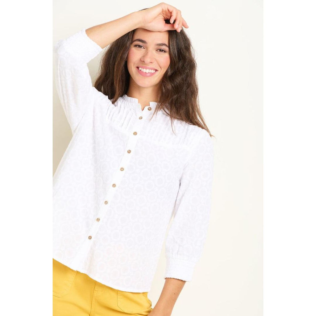 Brakeburn Maisie Blouse - White - Beales department store