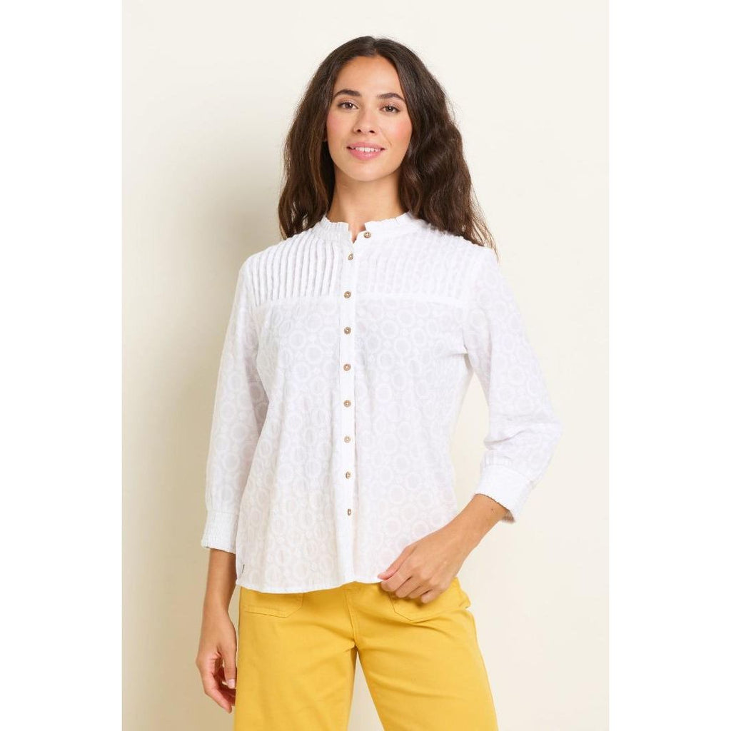 Brakeburn Maisie Blouse - White - Beales department store