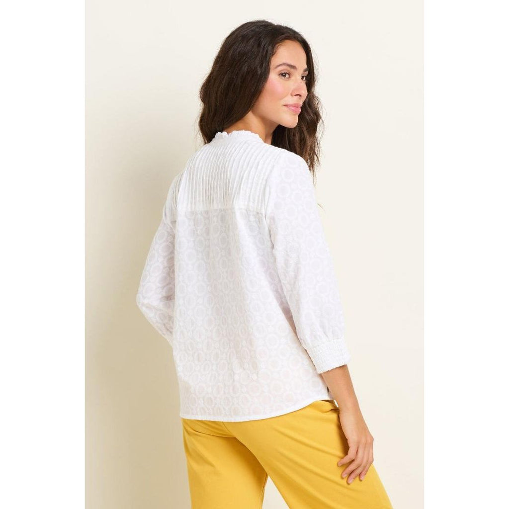 Brakeburn Maisie Blouse - White - Beales department store