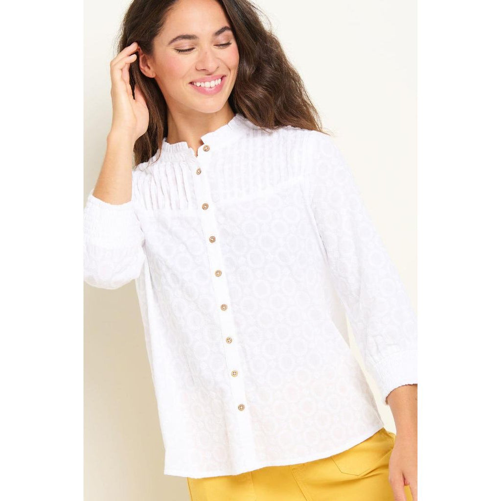 Brakeburn Maisie Blouse - White - Beales department store