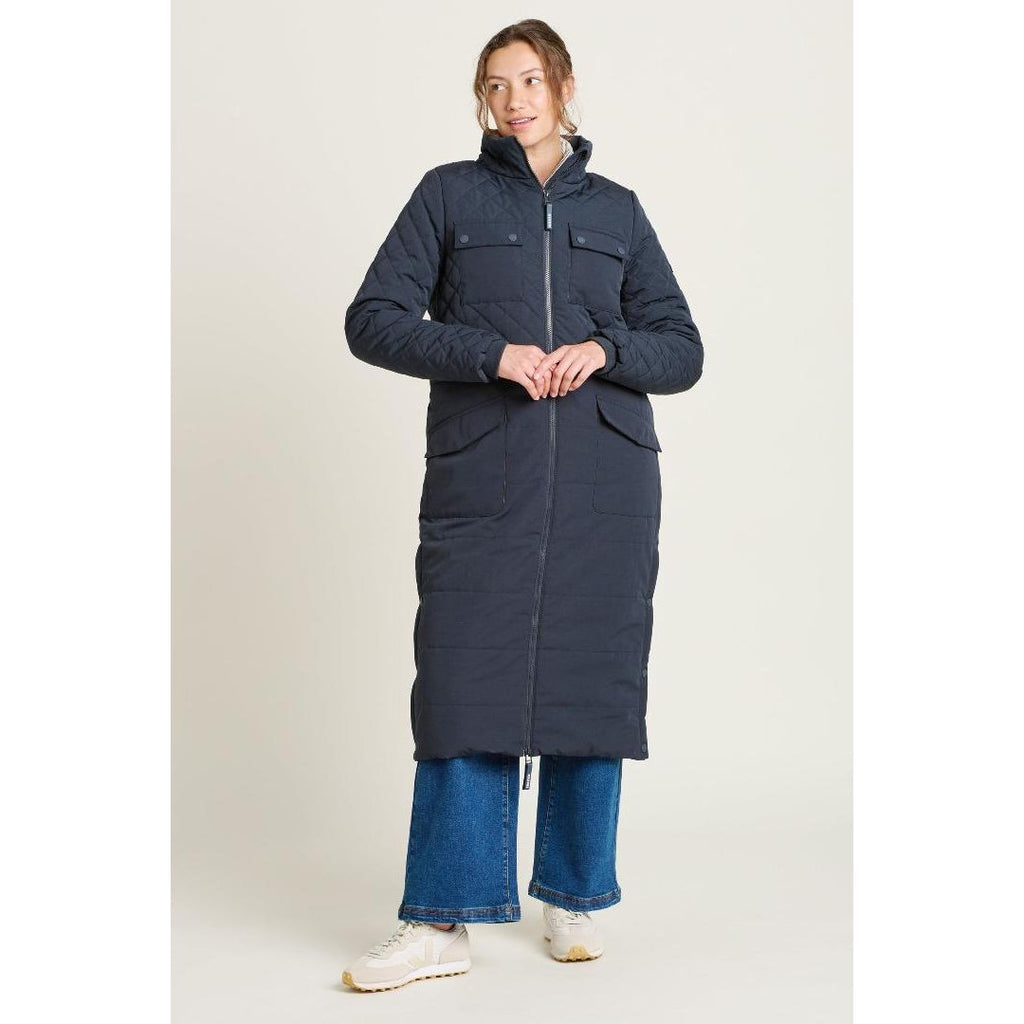 Brakeburn Matravers Long Line Coat - Navy - Beales department store