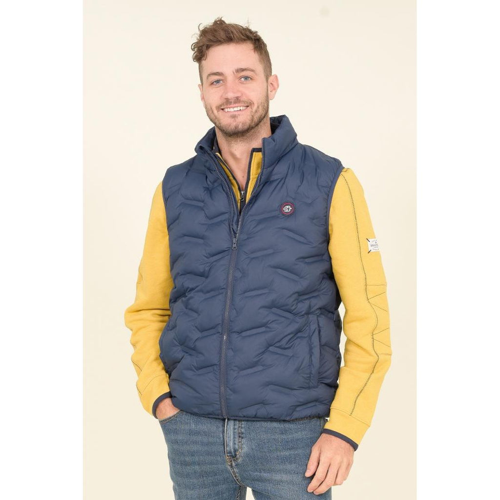 Brakeburn Mens Gilet - Navy - Beales department store