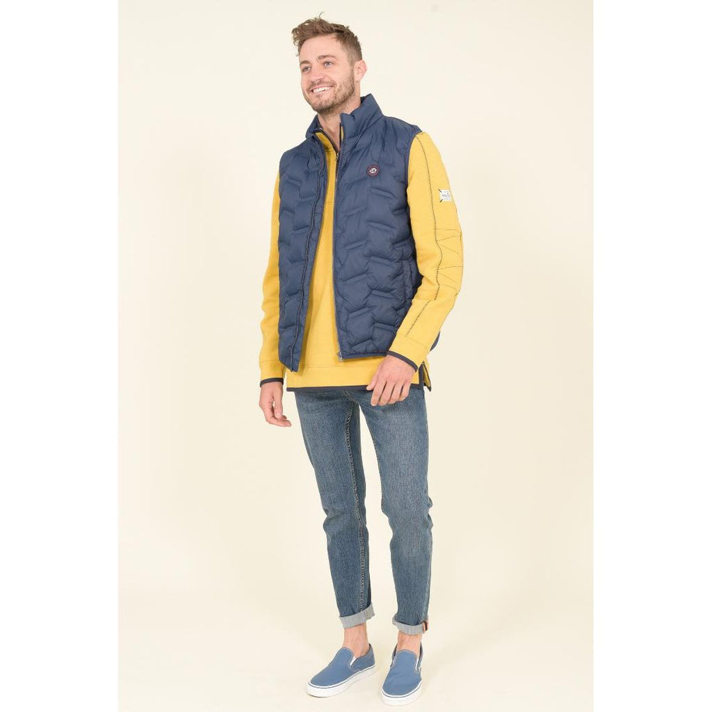 Brakeburn Mens Gilet - Navy - Beales department store