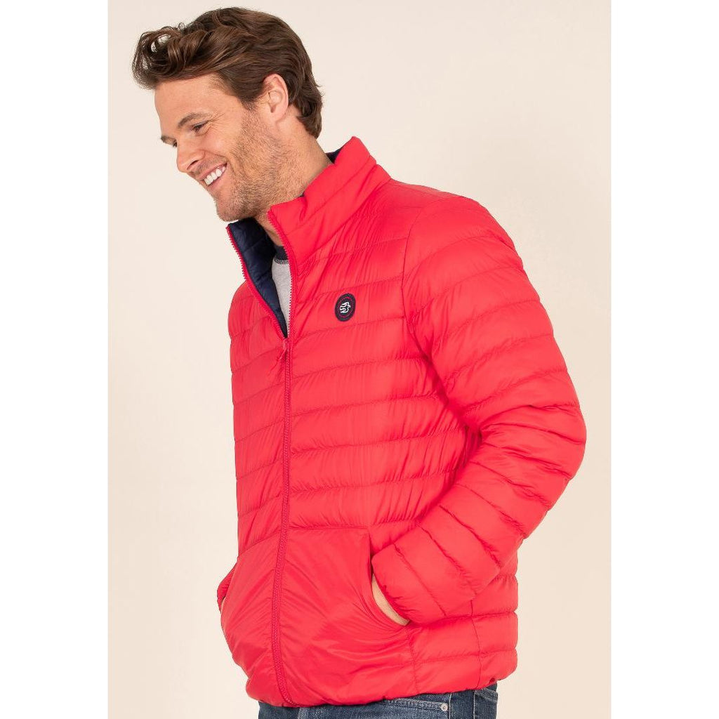 Brakeburn Mens Reversible Puffer - Multi - Beales department store