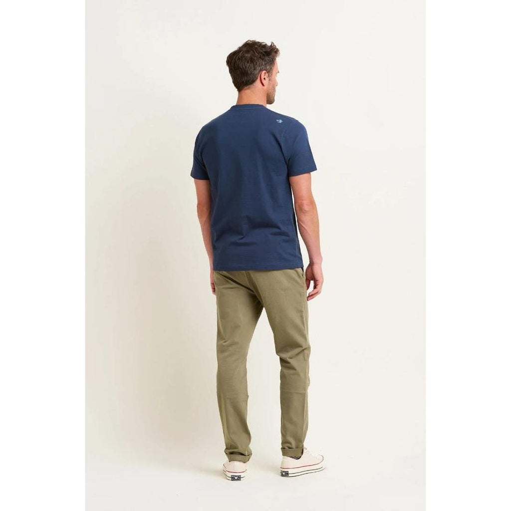 Brakeburn Mens Surf Tee - Navy - Beales department store